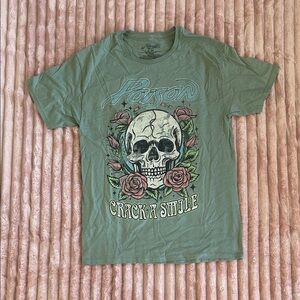 Band Poison Green Graphic T-Shirt